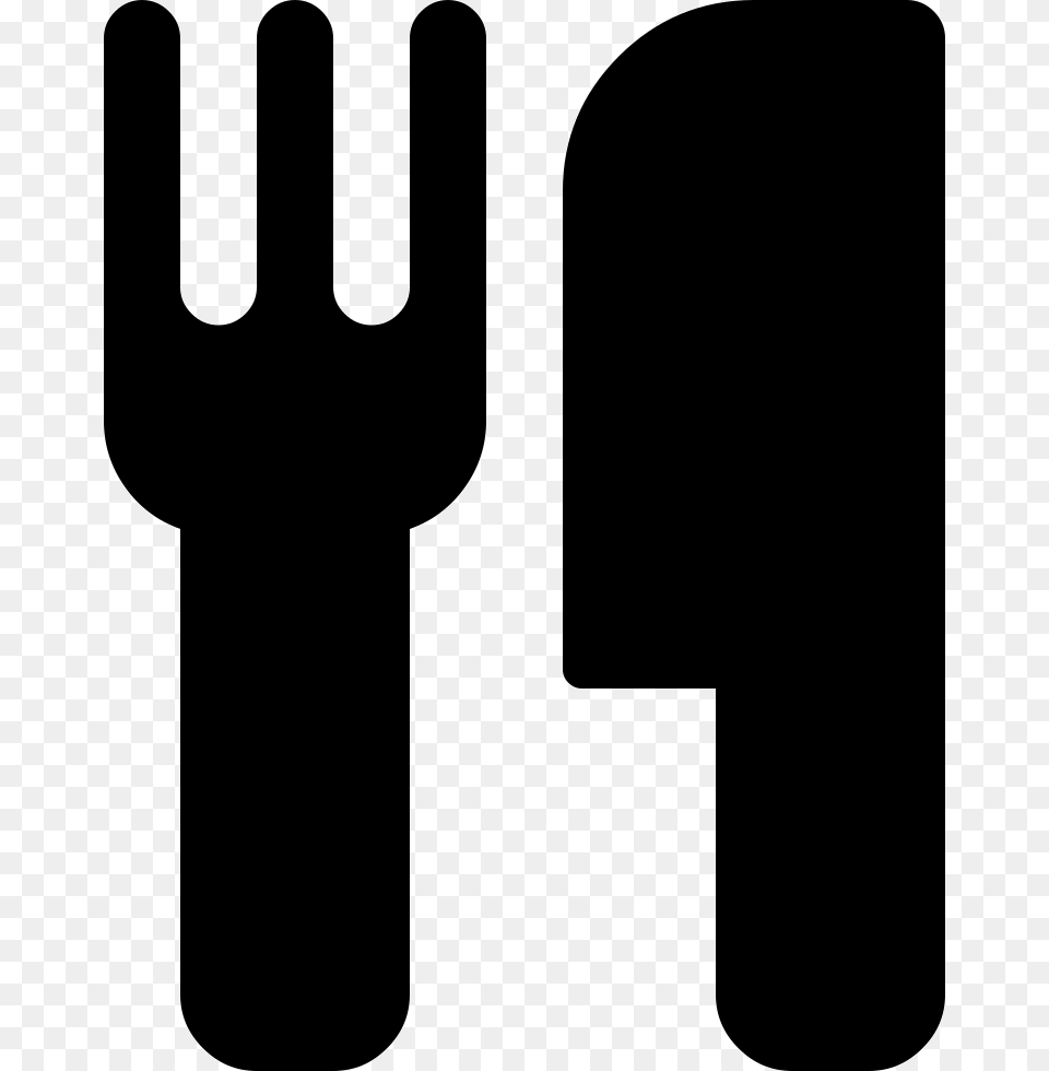 Fork And Knife Silhouette Comments Fa Fa Icons Food, Cutlery, Person, Smoke Pipe Free Png