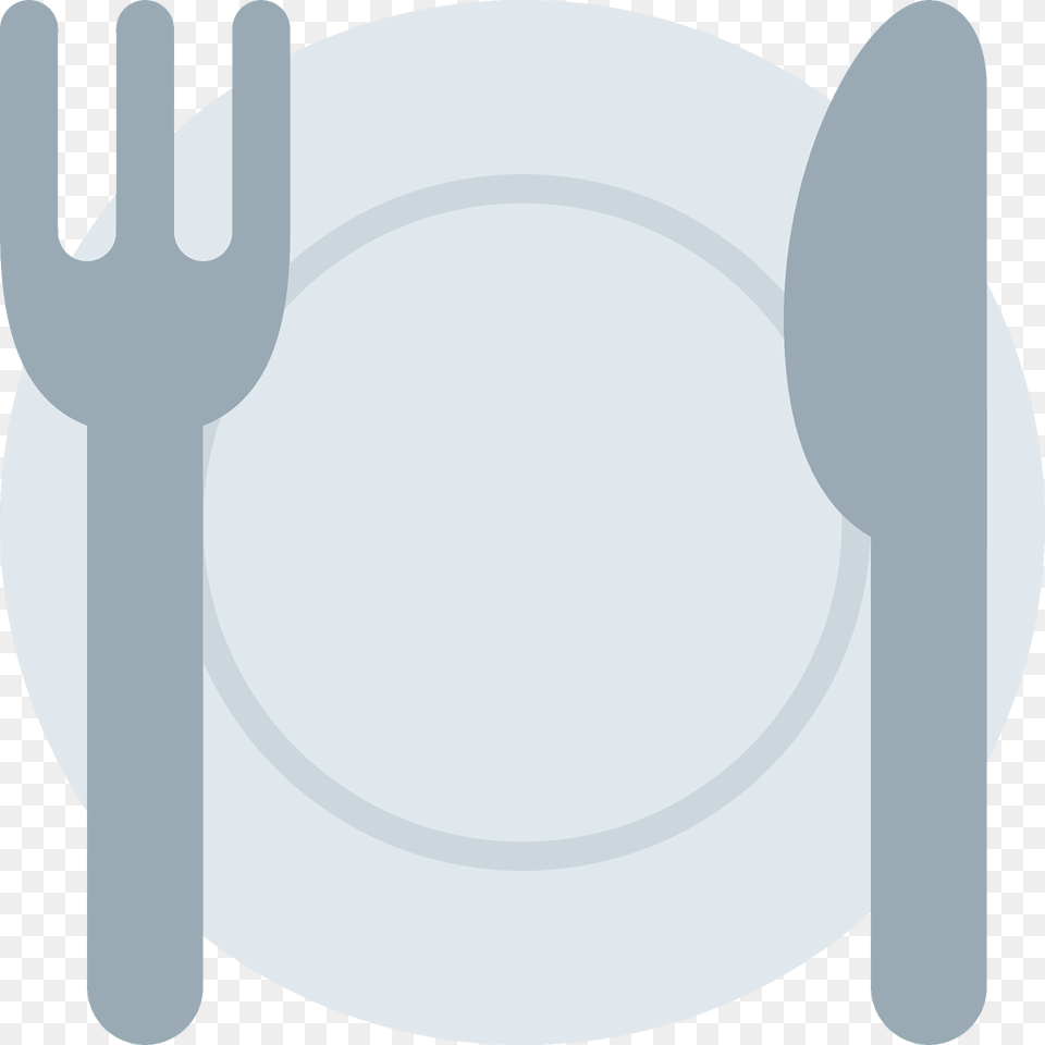 Fork And Knife With Plate Emoji Clipart, Cutlery, Smoke Pipe, Food, Meal Free Png