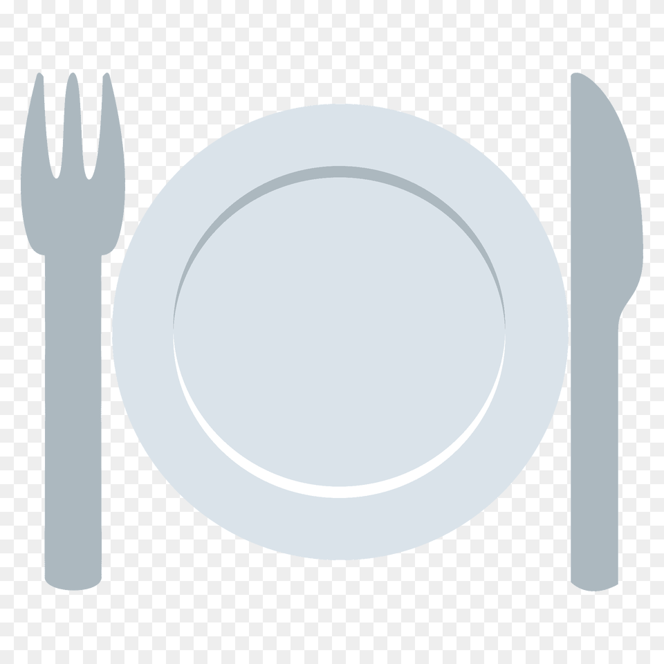 Fork And Knife With Plate Emoji Clipart, Cutlery, Food, Meal Free Png Download