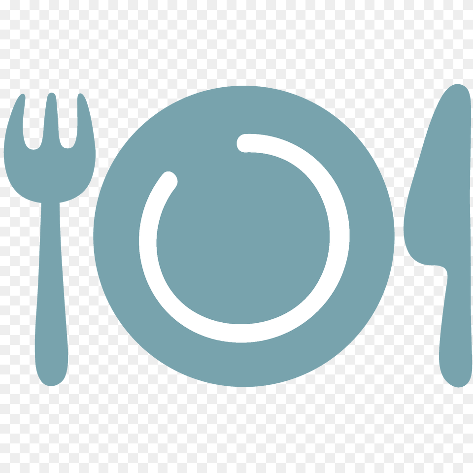 Fork And Knife With Plate Emoji Clipart, Cutlery Free Png Download