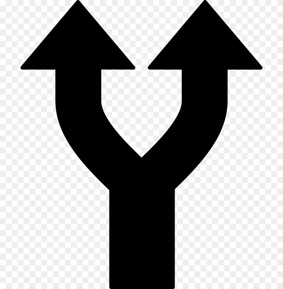 Fork Arrow Fork In The Road Icon, Weapon Free Png