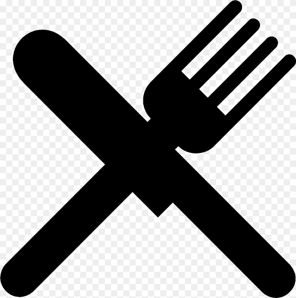 Fork Clipart 6 Images Clipartwork Knife And Fork Logo, Gray Free Png Download