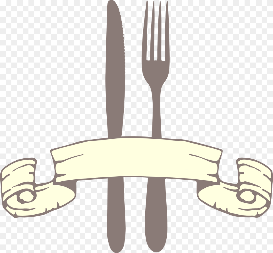 Fork Clipart Red Spoon Ribbon Spoon And Fork, Cutlery Free Transparent Png