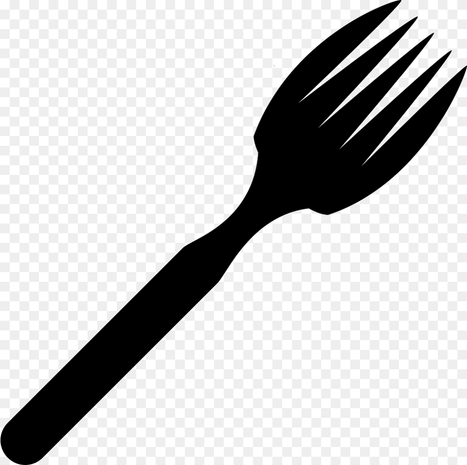 Fork Eating Tool Silhouette In Diagonal Comments Fork Silhouette, Cutlery Png Image