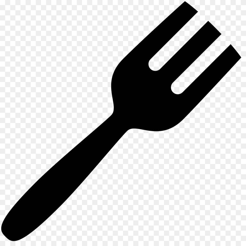 Fork Icon, Gray Free Transparent Png
