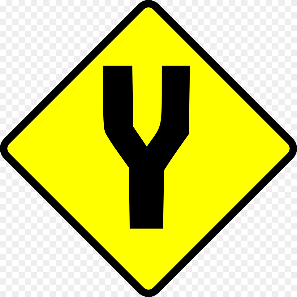 Fork In The Road Sign, Symbol, Road Sign Free Png Download