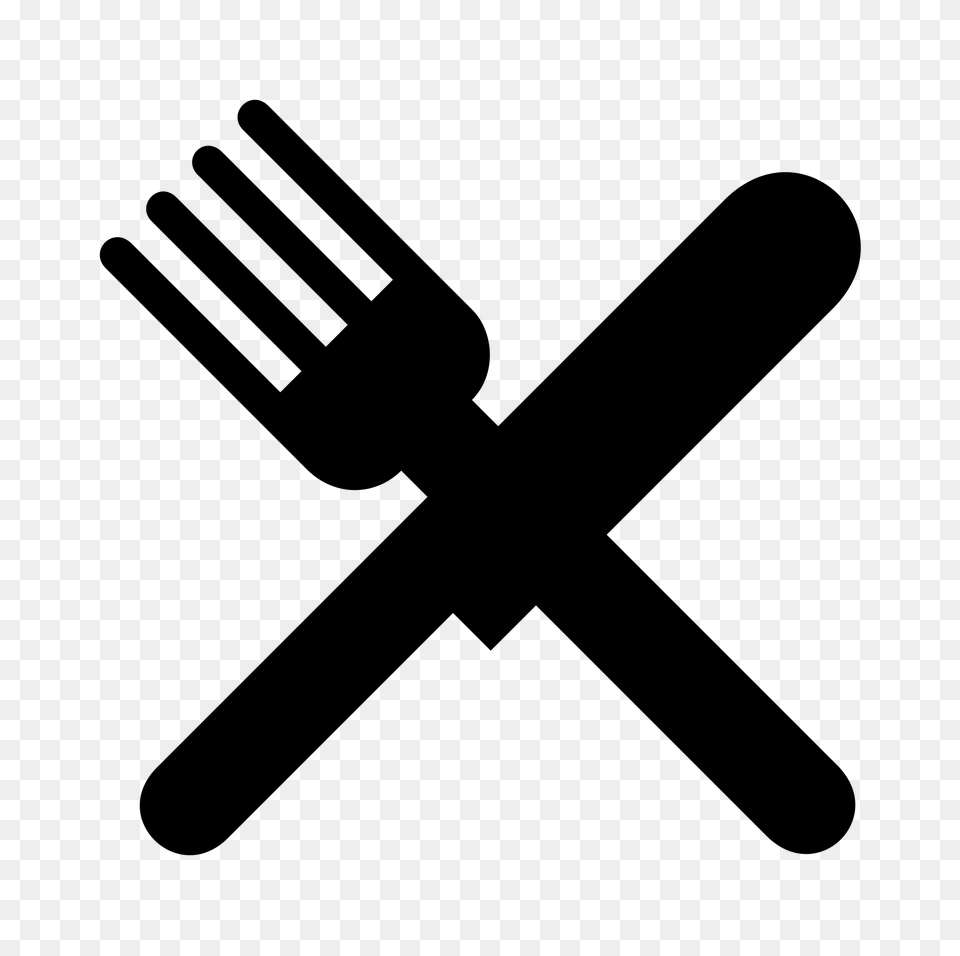 Fork Knife, Gray Free Png Download