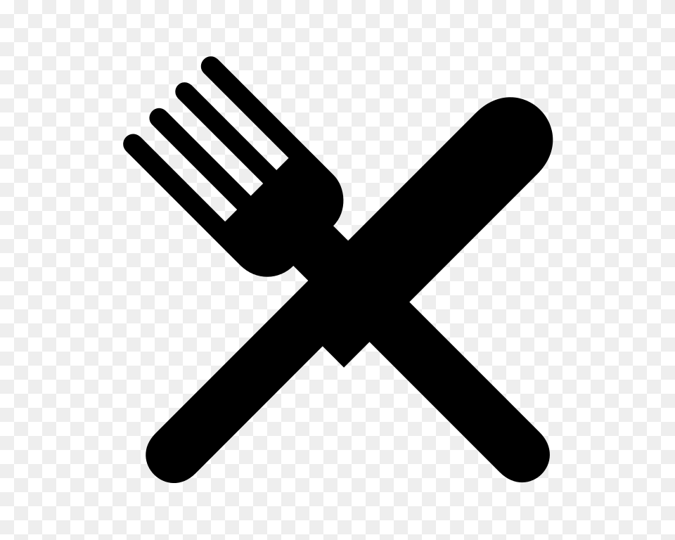 Fork Knife, Gray Free Png