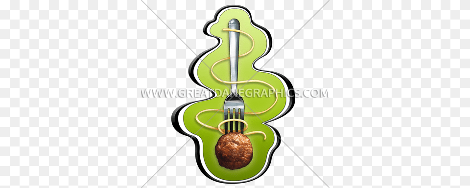 Fork Spaghetti Production Ready Artwork For T Shirt Printing, Cutlery, Food, Meat, Meatball Png