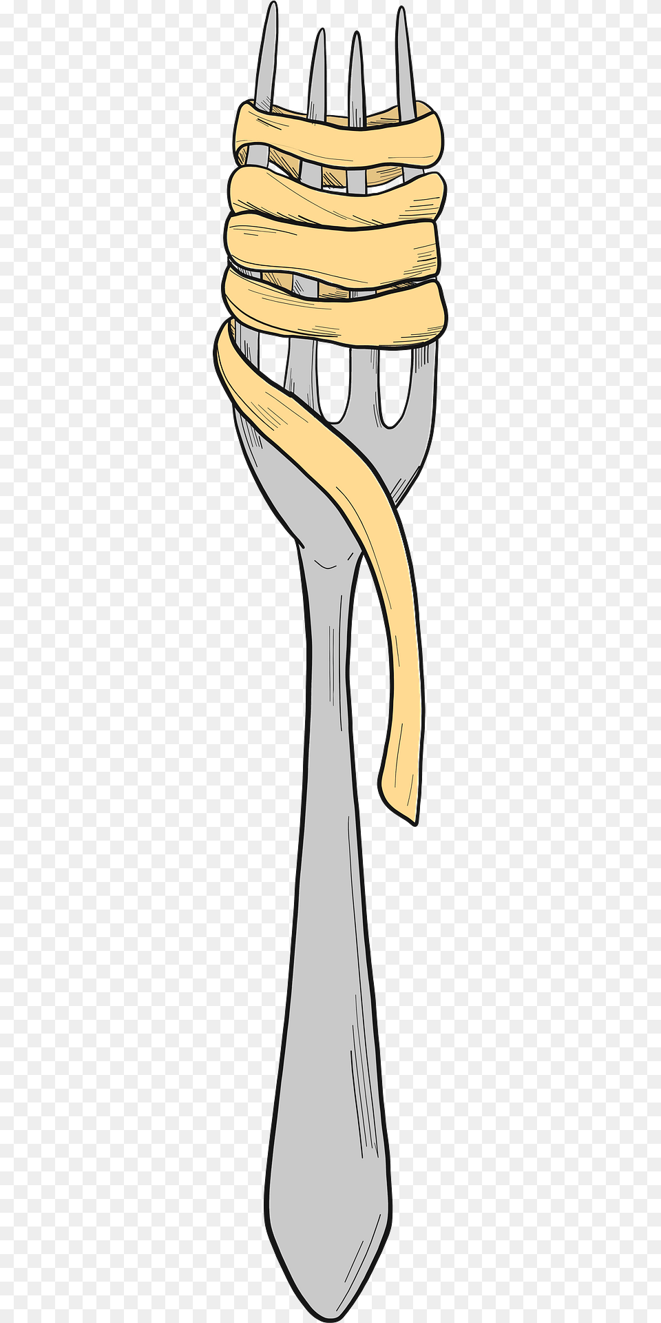 Fork With Spaghetti Clipart, Cutlery Free Transparent Png