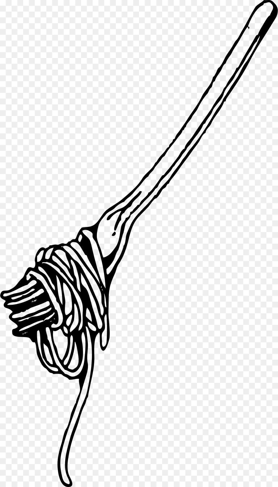 Fork With Spaghetti Spaghetti Clip Art, Gray Free Png Download