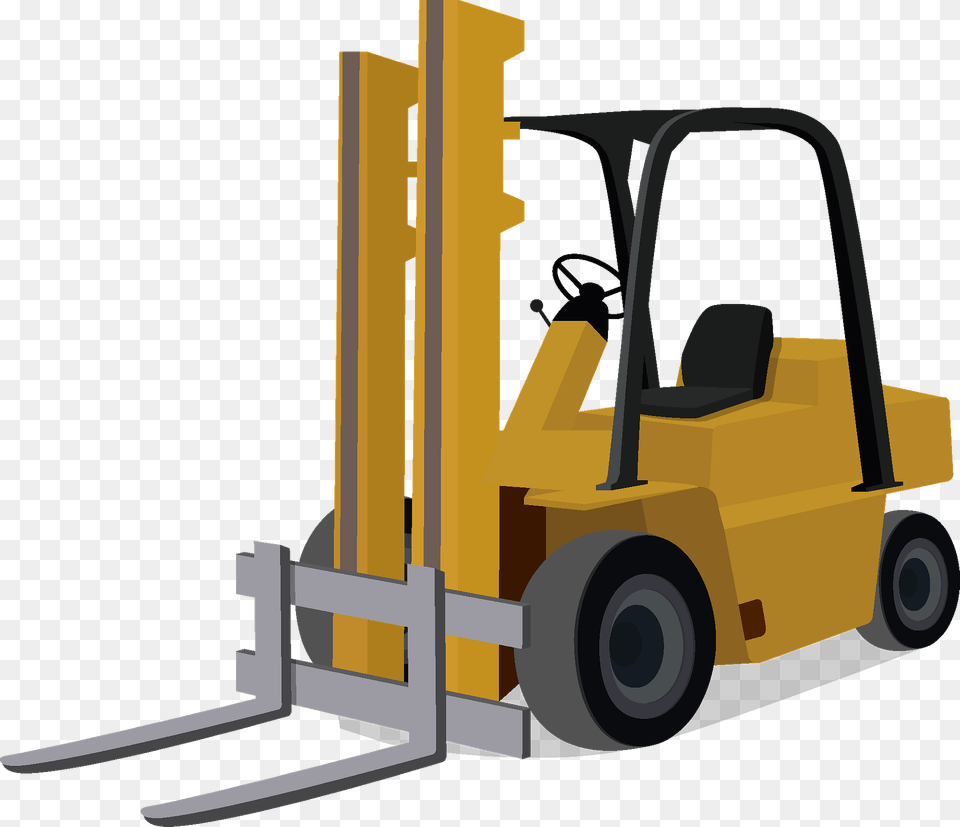 Forklift Clipart, Machine, Bulldozer Free Transparent Png