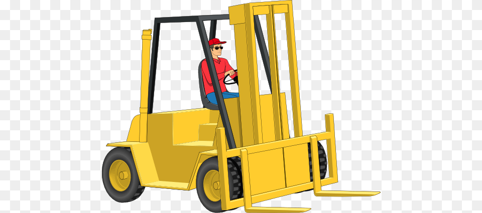 Forklift Cliparts, Machine, Bulldozer, Person Png Image