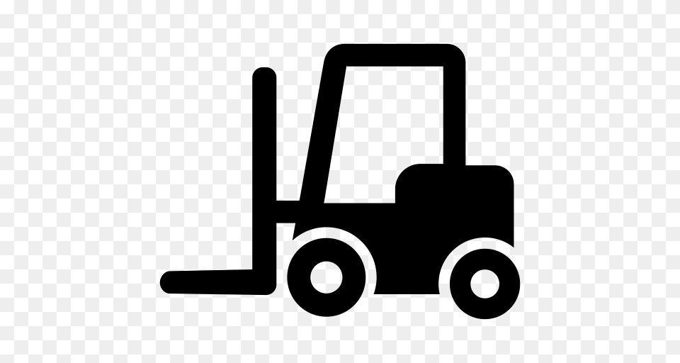 Forklift Forklift Lift Icon With And Vector Format For Free, Gray Png