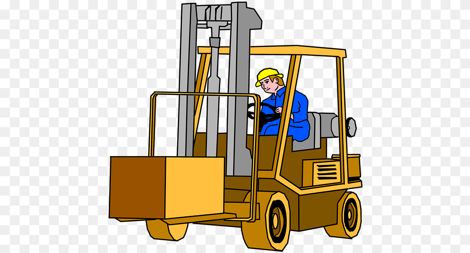 Forklift Forklift Truck Warehouse Storage Transport Forklift Clip Art, Machine, Baby, Person, Wheel Png