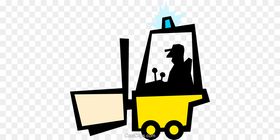 Forklift Royalty Vector Clip Art Illustration, Adult, Male, Man, Person Free Png Download