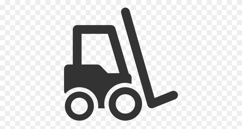 Forklift Storage Transport Transportation Truck Warehouse Icon, Gray Png