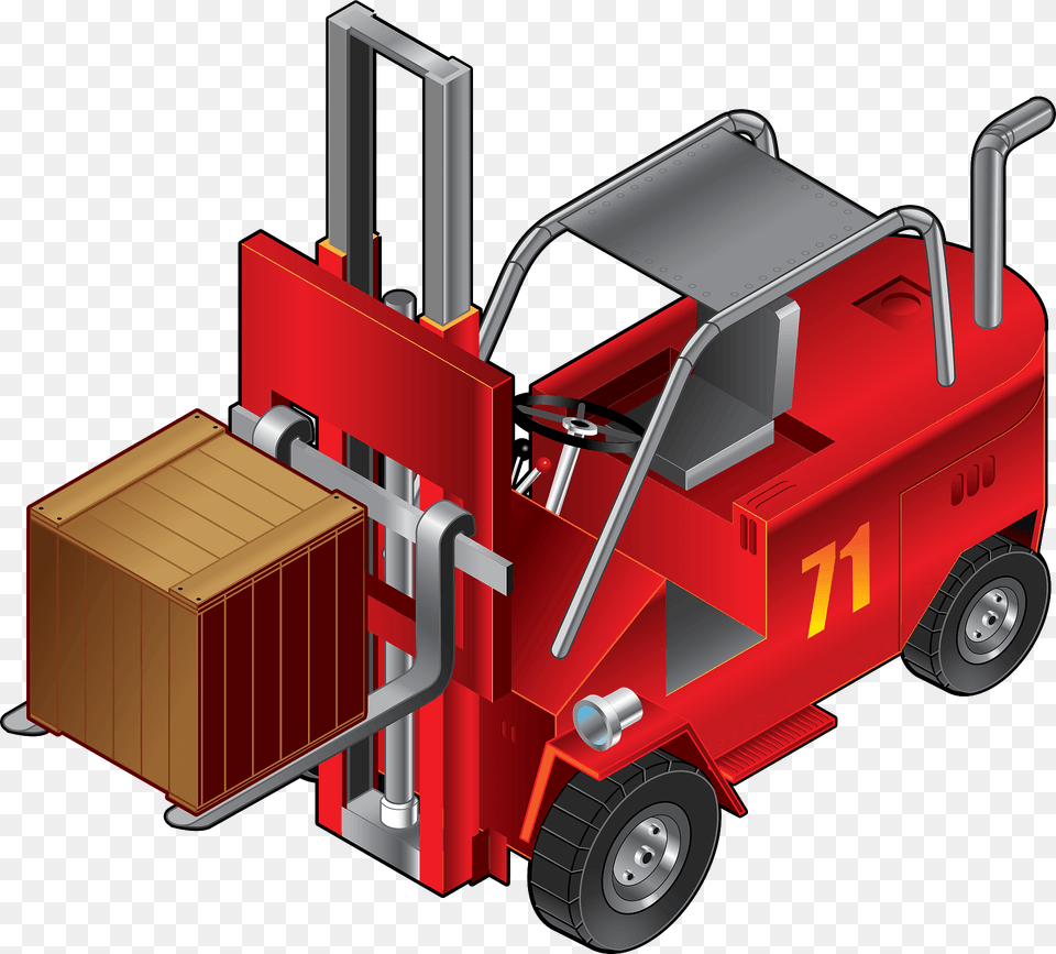 Forklift Truck Clipart, Bulldozer, Machine, Transportation, Vehicle Png Image