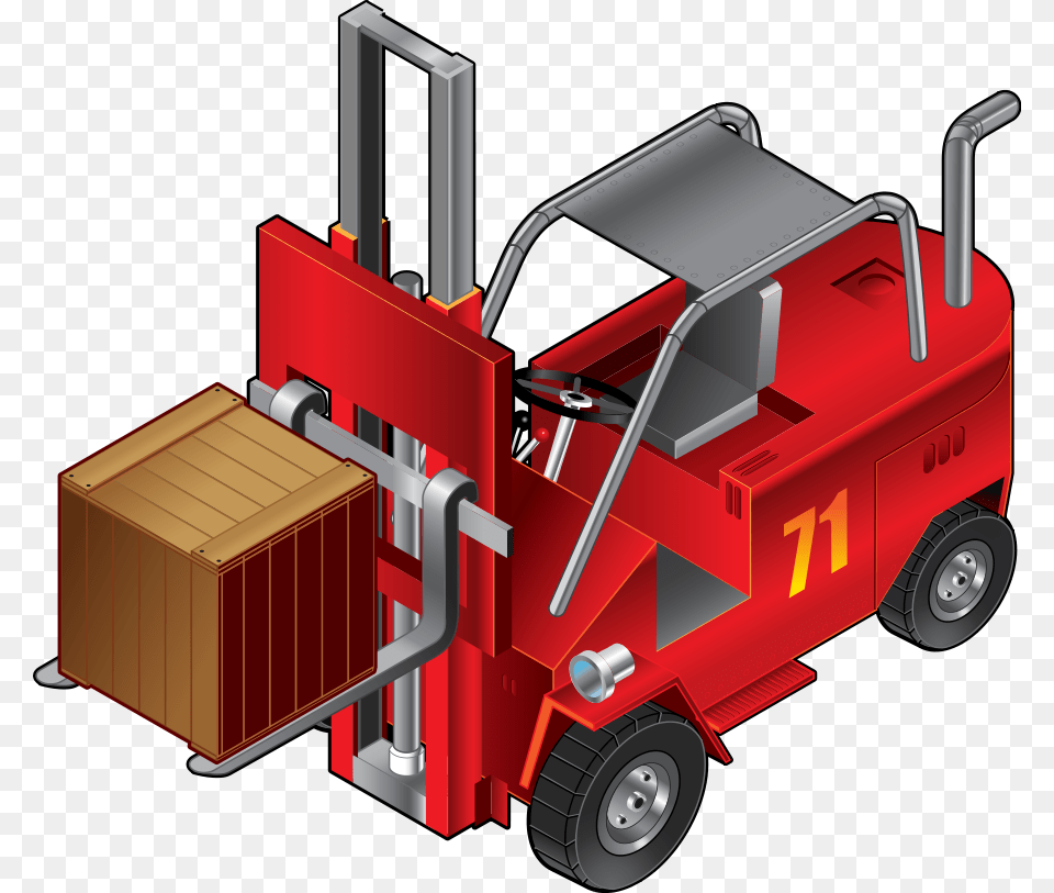 Forklift Truck Clipart, Bulldozer, Machine, Transportation, Vehicle Png Image