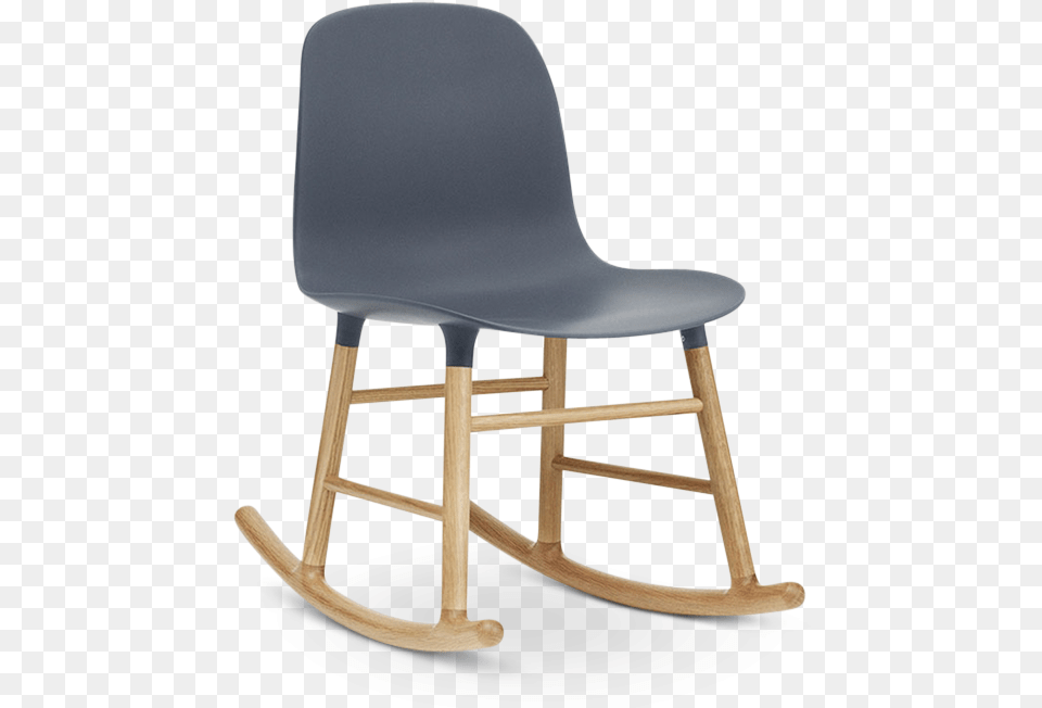 Form Rocking Chair Blue 0 Form Rocking Chair Normann Copenhagen, Furniture, Rocking Chair Free Png Download