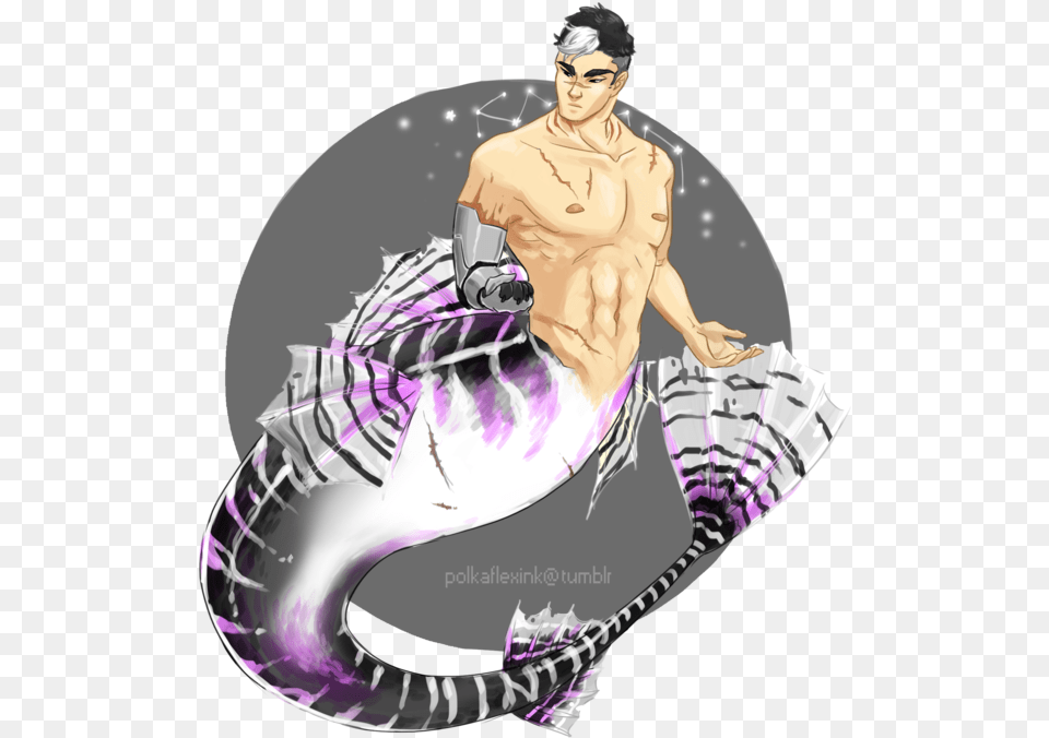 Form Voltron Space Cat Mermaid Voltron Mermaid Lance, Adult, Person, Man, Male Free Png Download