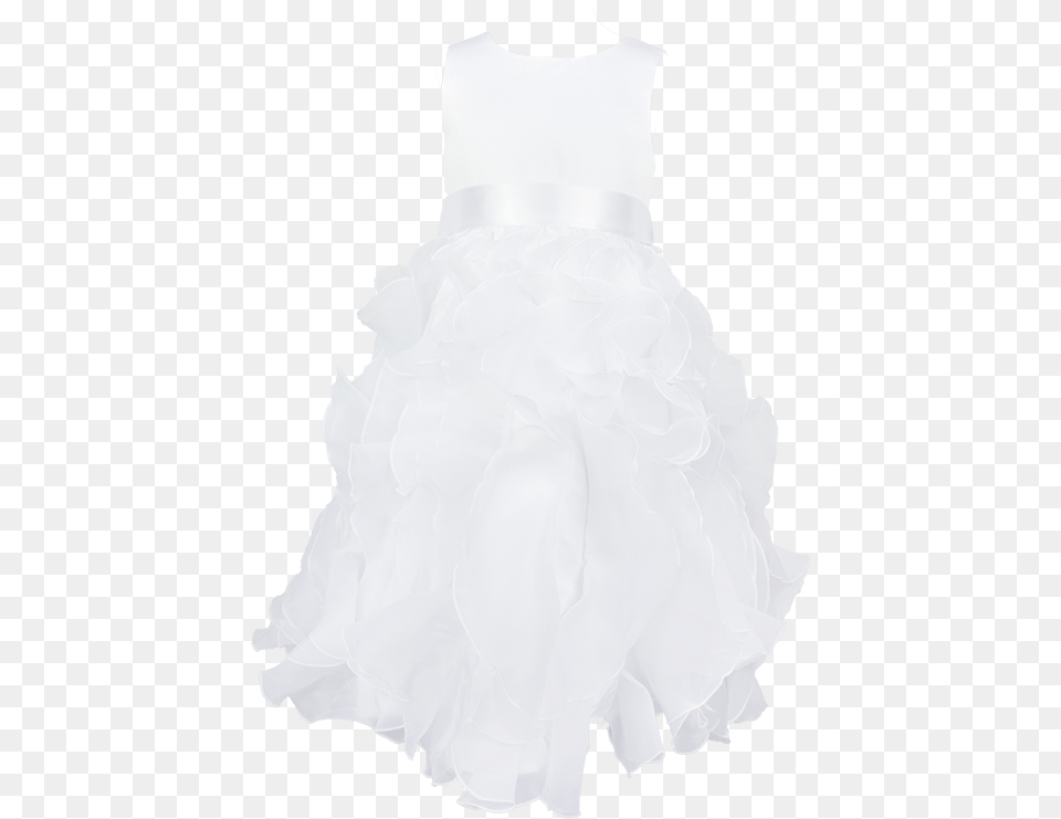 Formal Dress With White Flounce Organza Layers 4 12 Wedding Dress, Clothing, Fashion, Formal Wear, Gown Free Transparent Png