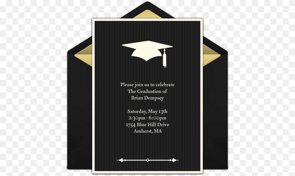 Formal Graduation Cap Online Invitation Invite Family To Graduation Ceremony, Advertisement, People, Person, Poster Png Image