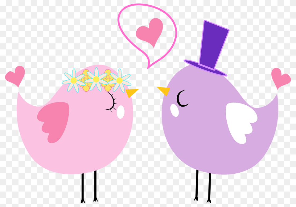 Formal Love Birds Clipart Free Png