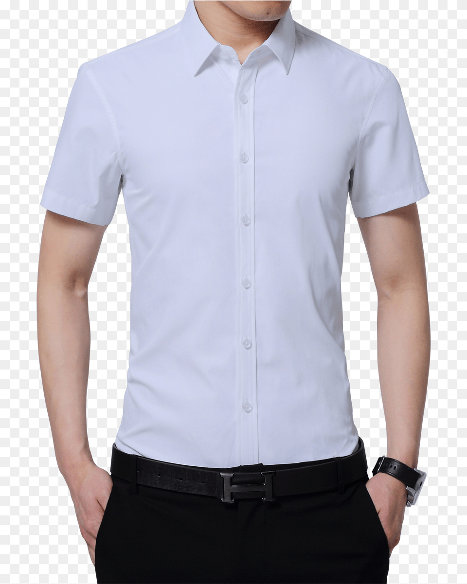 Formal Shirts Short Sleeve Top Quality White Slim Fit Mens Formal Shirt Trending, Clothing, Dress Shirt Free Transparent Png