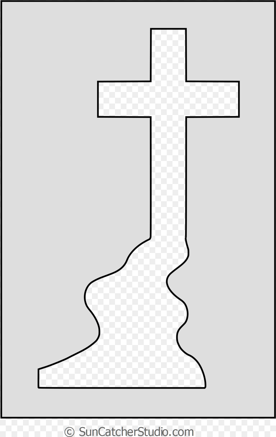 Format Cross, Symbol, Kneeling, Person, Silhouette Png