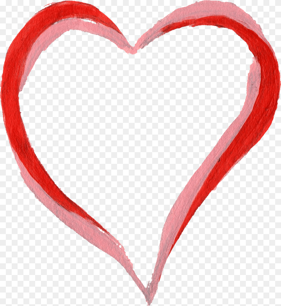 Format Hearts Heart Paint Brush Png Image