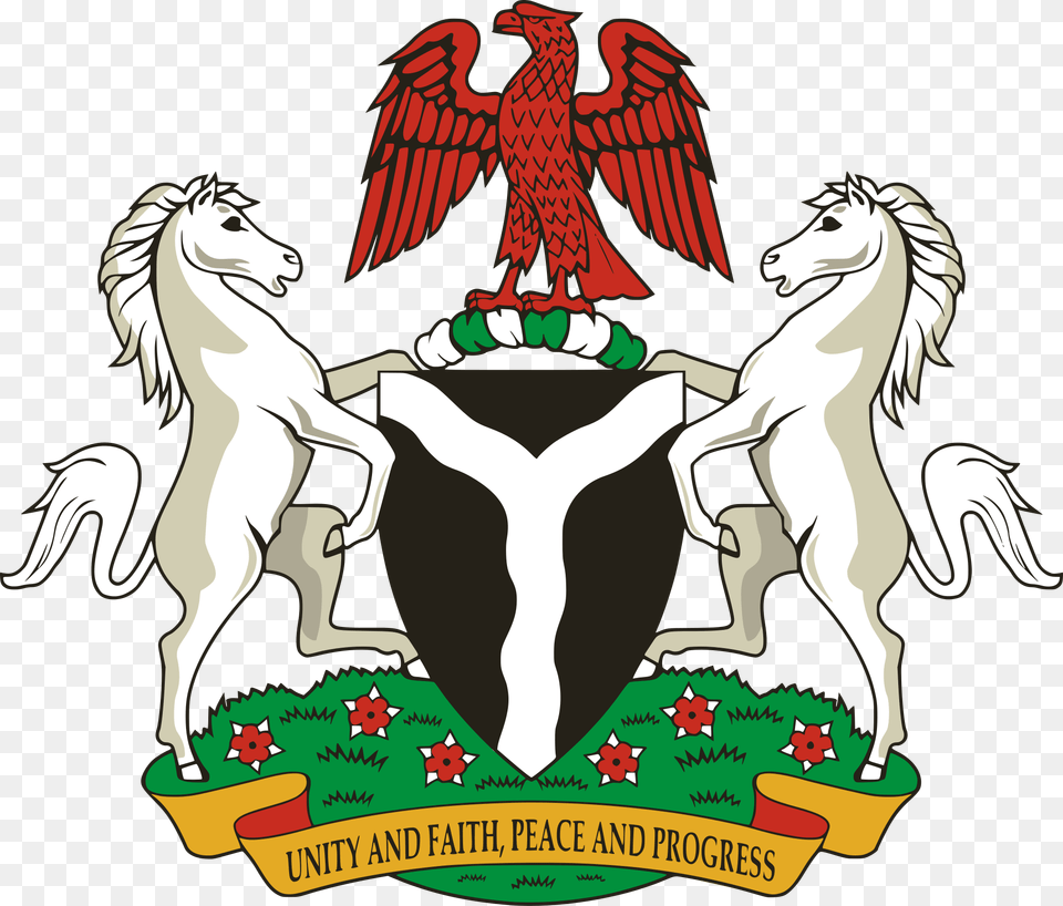 Format Is 508kb Nigerian Coat Of Arm, Emblem, Symbol, Logo, Animal Png Image