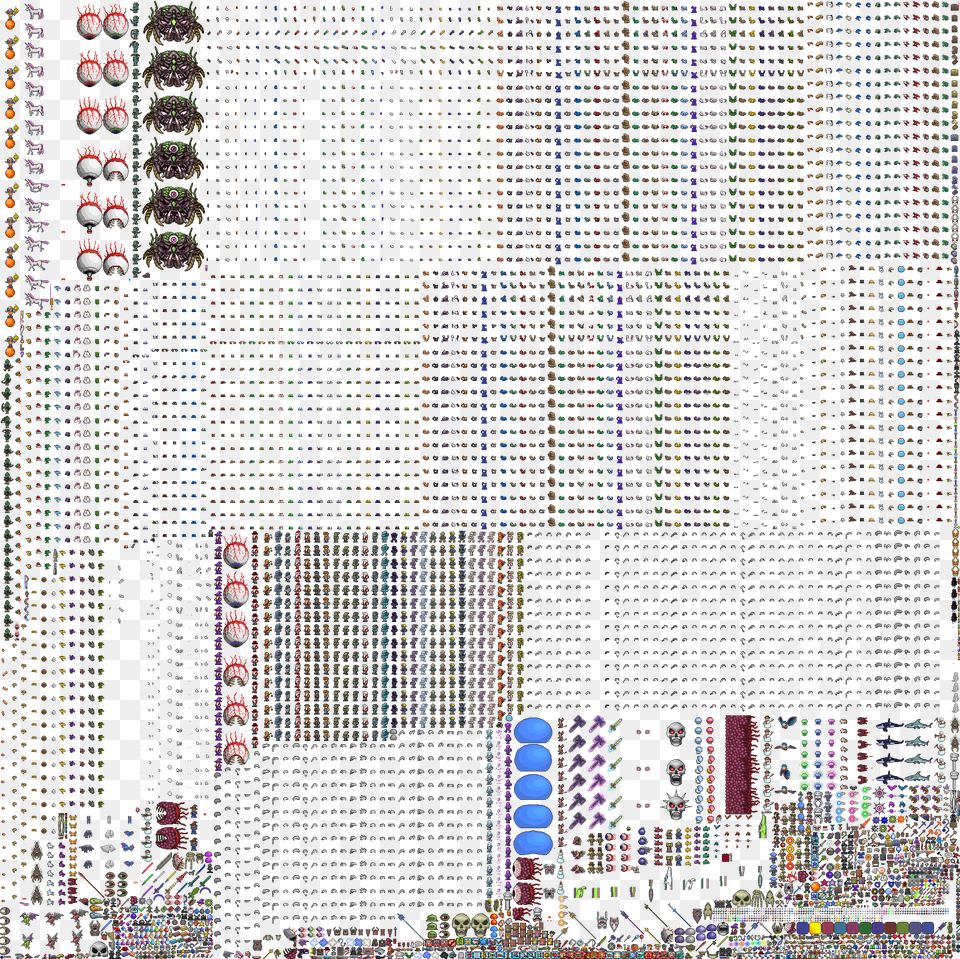 Formatting For Terraria Psvita Japanese Exclusive Sprites Vertical, Computer Hardware, Electronics, Hardware, Architecture Png