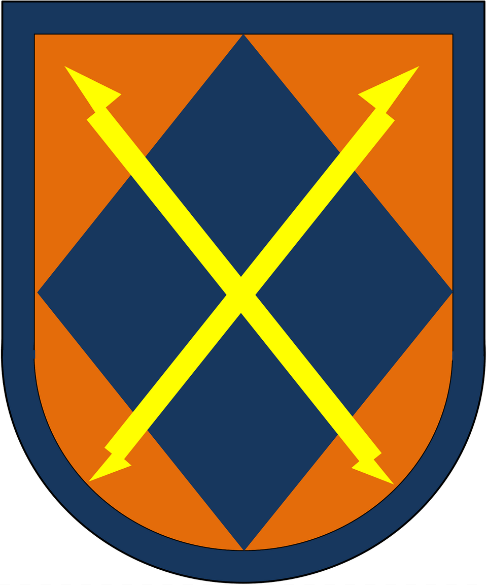 Former 35th Signal Brigade Beret Flash Clipart, Armor, Shield Free Png