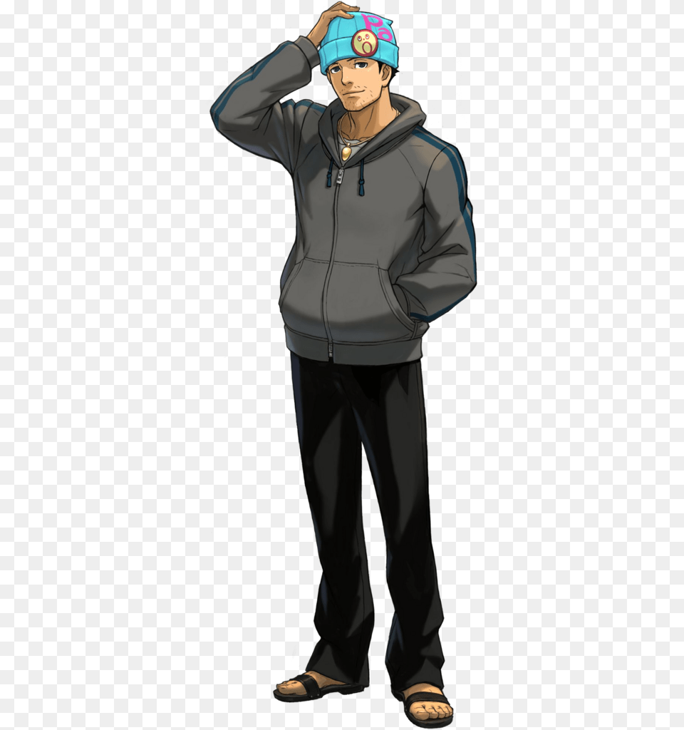 Former Attorney Ace Attorney Hobo Phoenix, Adult, Sweater, Sleeve, Person Free Png