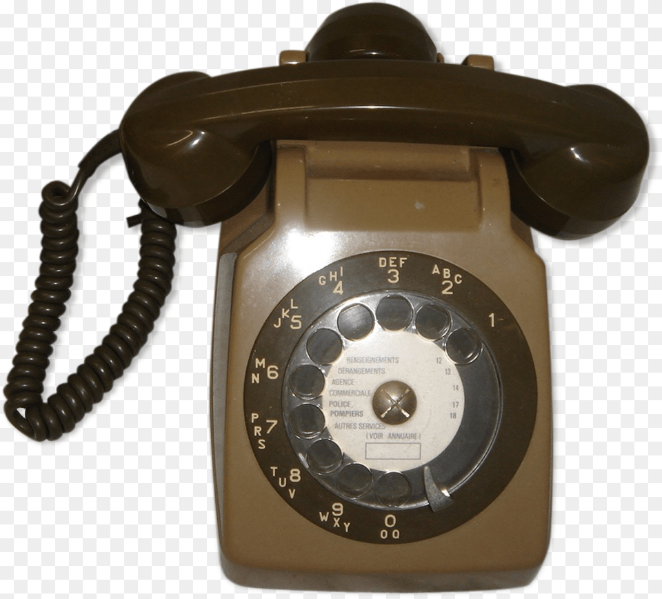 Former Ptt Rotary Phone Gray And Green 1970src De Telephone De, Electronics, Camera, Dial Telephone Free Png