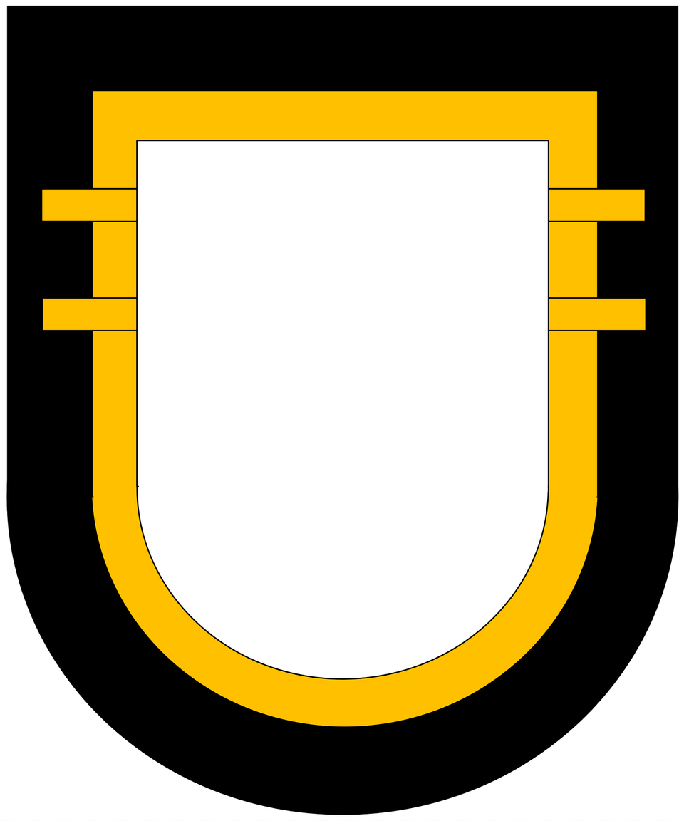 Former Us Army 101 Airborne Division 2nd Brigade Beret Flash Clipart, Armor, Shield Free Transparent Png