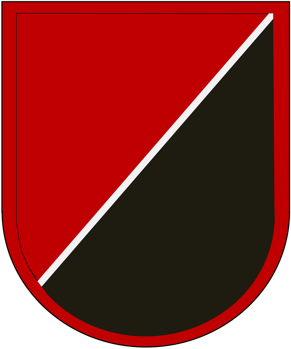 Former Us Army 173rd Airborne Brigade Combat Support Company Beret Flash Clipart, Armor, Shield Free Png