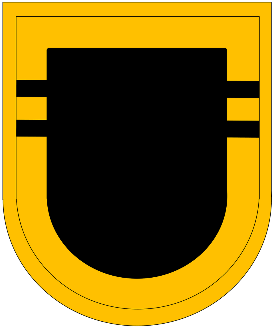 Former Us Army 327th Infantry Regiment 2nd Battalion Beret Flash Clipart, Armor, Shield Free Png