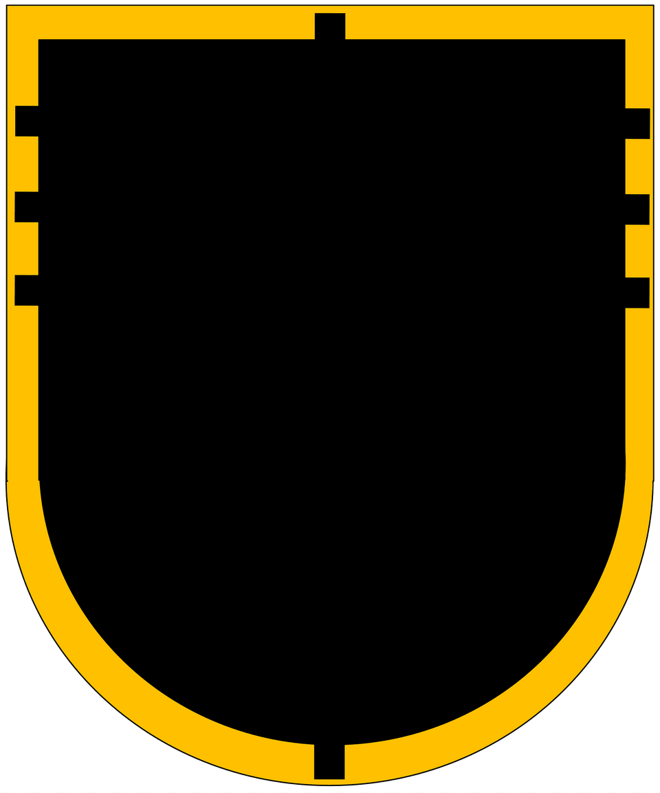 Former Us Army 327th Infantry Regiment 4th Battalion Beret Flash Clipart, Armor, Shield, Disk Png