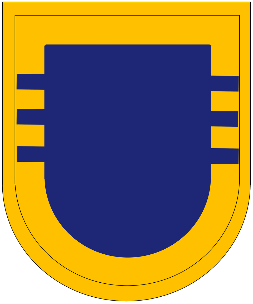 Former Us Army 504th Infantry Regiment 3rd Battalion Beret Flash Clipart, Logo, Armor, Shield Png