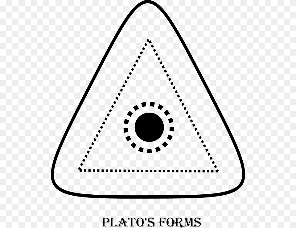 Forms Platos Triangle, Gray Png