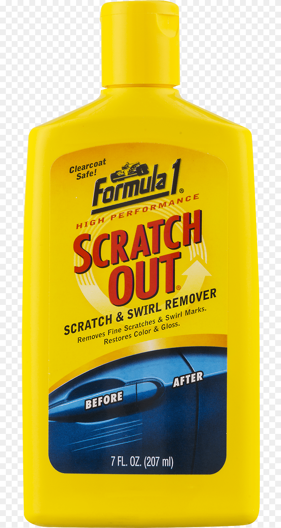 Formula 1 Scratch Out Scratch And Swirl Remover, Bottle, Food, Mustard, Cosmetics Png