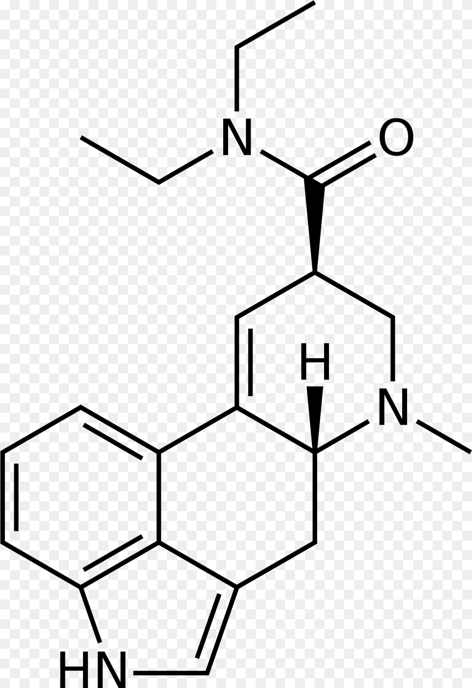 Formula Quimica Do Lsd Download Lsd Molecular Structure, Gray Png Image