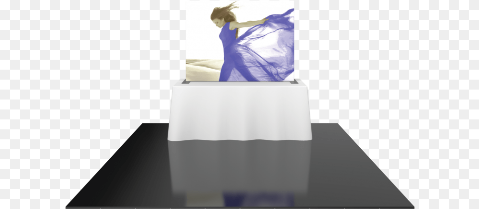 Formulate Tt1 Straight Table Top Display With Fabric Girl, Clothing, Dress, Gown, Fashion Png Image