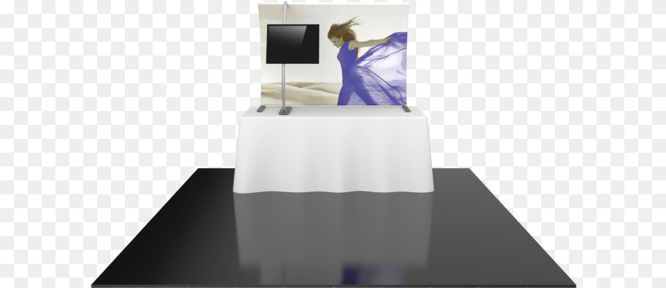 Formulate Tt3 Curved Table Top Display With Fabric Table, Clothing, Dress, Furniture, Electronics Png
