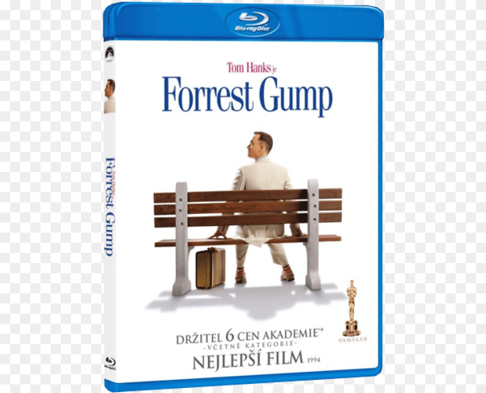 Forrest Gump Blu Ray, Bench, Furniture, Adult, Male Png Image