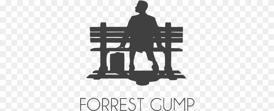 Forrest Gump Movie Art, Bench, Furniture, Adult, Male Png