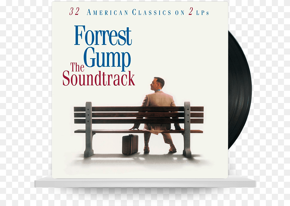 Forrest Gump Special Collector S Edition Forrest Gump The Soundtrack 2001, Bench, Furniture, Adult, Person Png