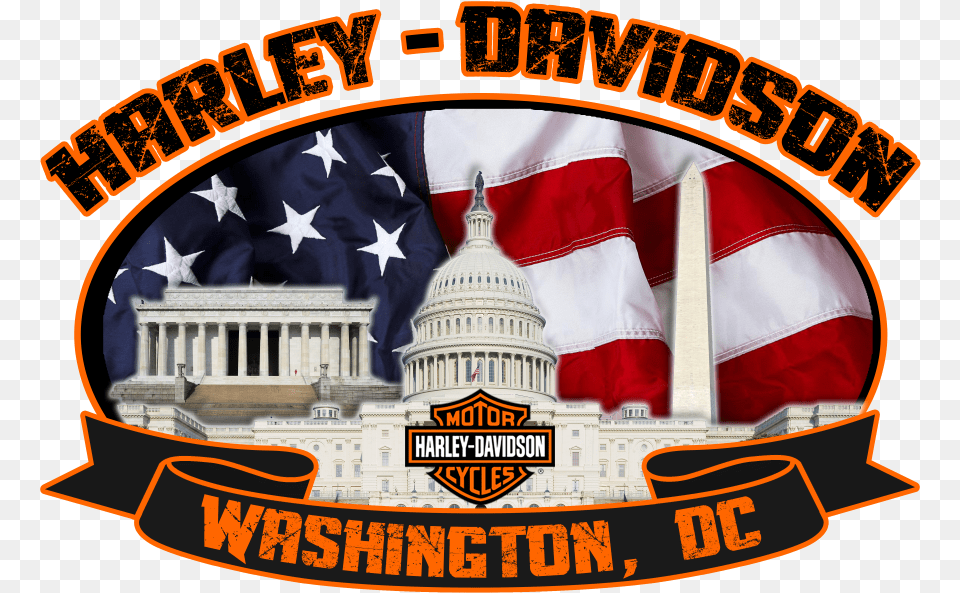 Fort Washington Md Harley Davidson Of Washington Dc, American Flag, Flag, Logo Png Image